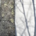 D House shadows on exterior walls