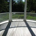 Windsong round porch and afternoon shadows