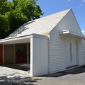Painting Studio with covered porch and granite patio